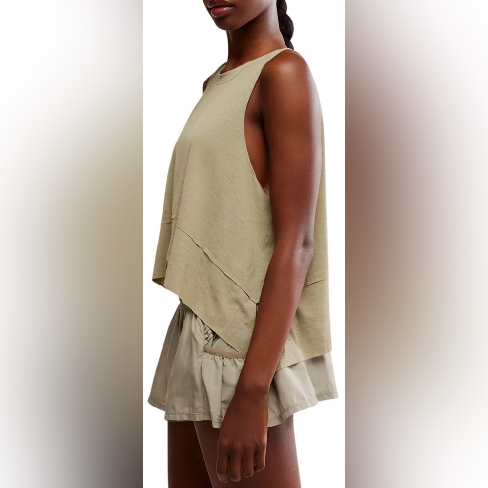NWT FP Movement Tempo Oversized Sage Green Tank - Picture 3 of 7